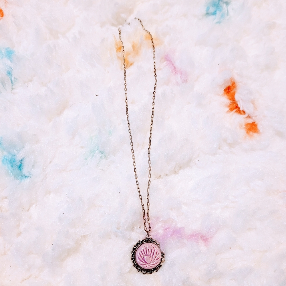 Vintage Handmade Clay Necklace